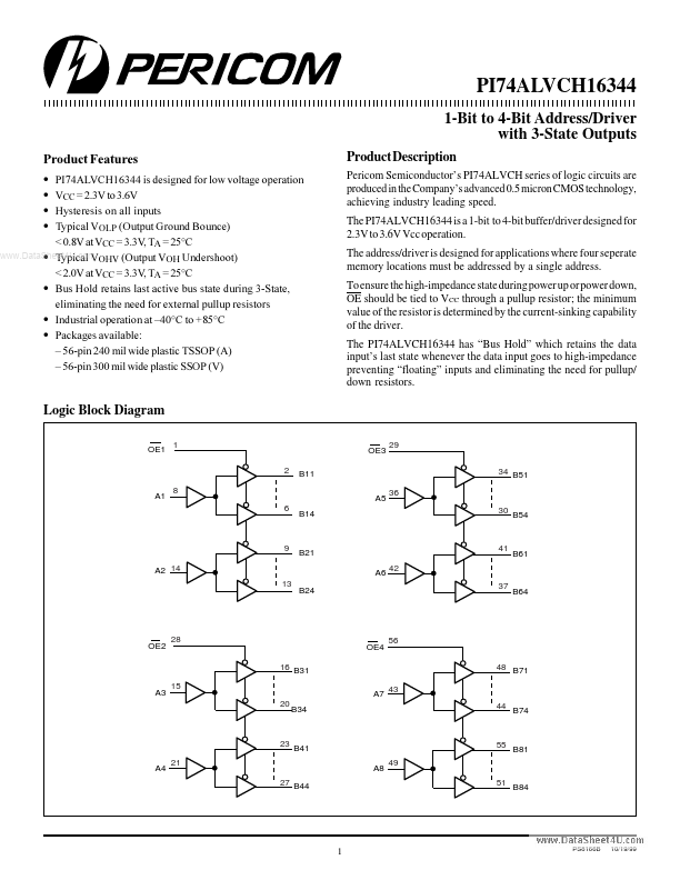 PI74ALVCH16344