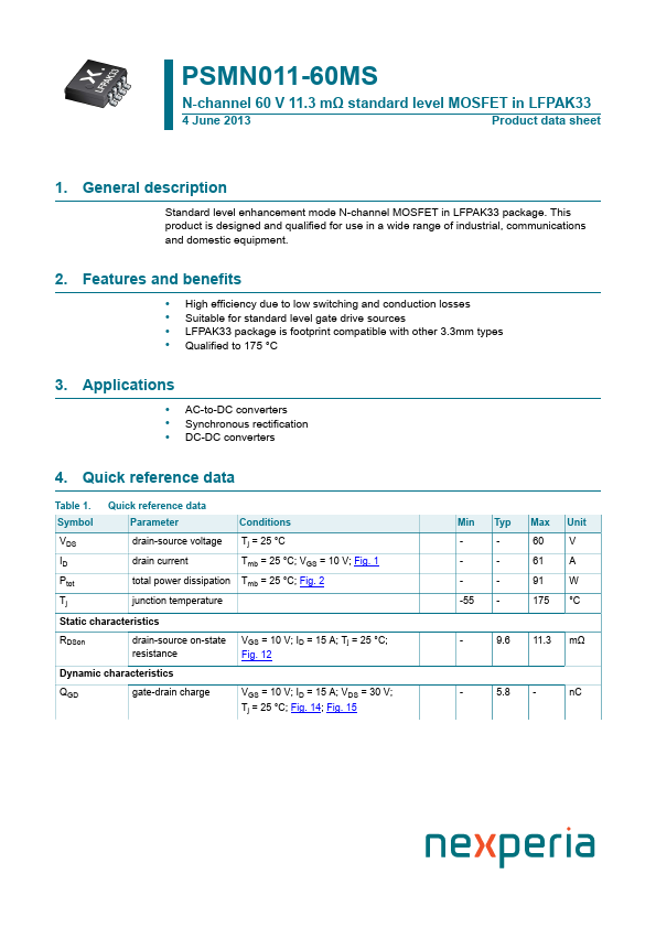 PSMN011-60MS