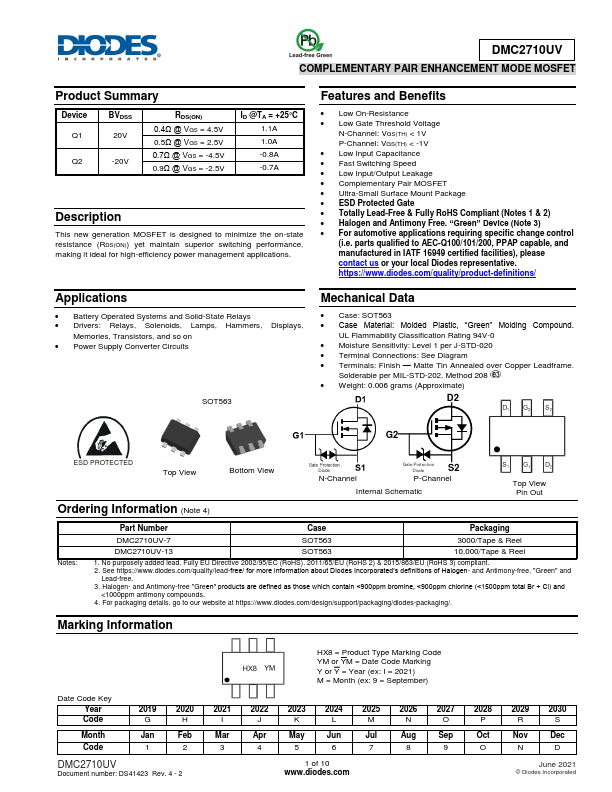 DMC2710UV