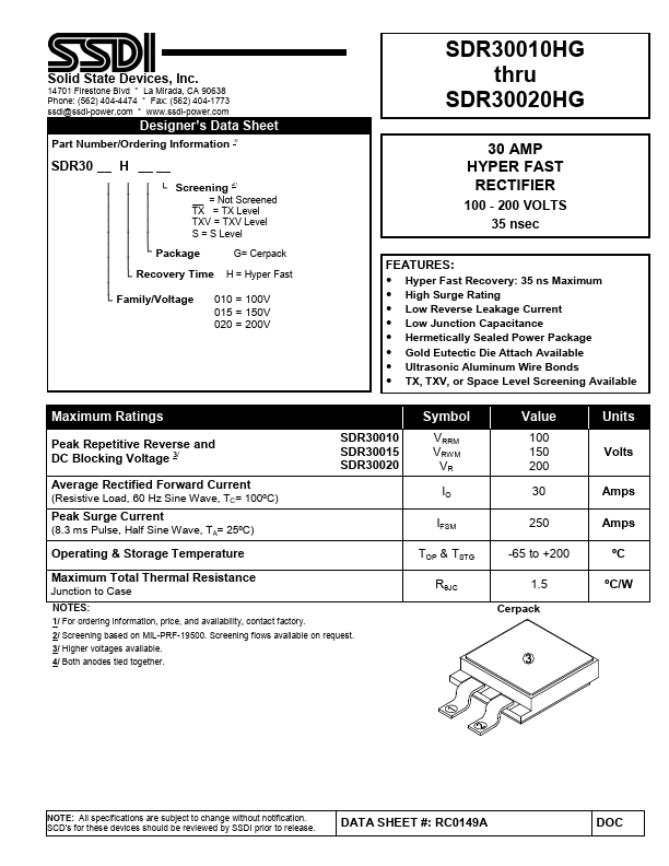 SDR30010HG