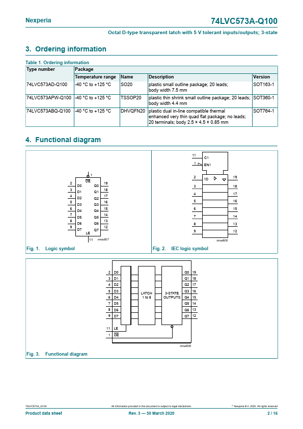 74LVC573A-Q100