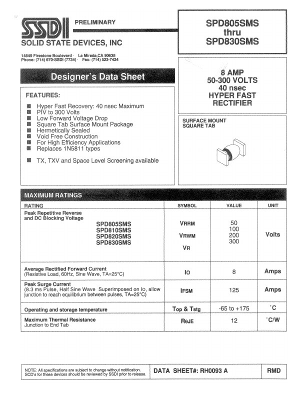 SPD805SMS