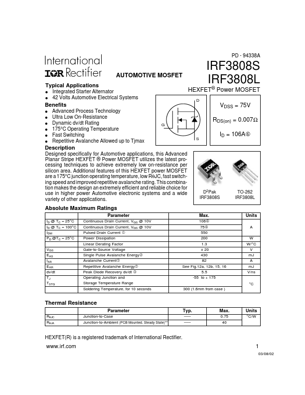 IRF3808L