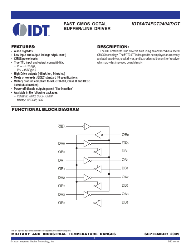 IDT74FCT240CT