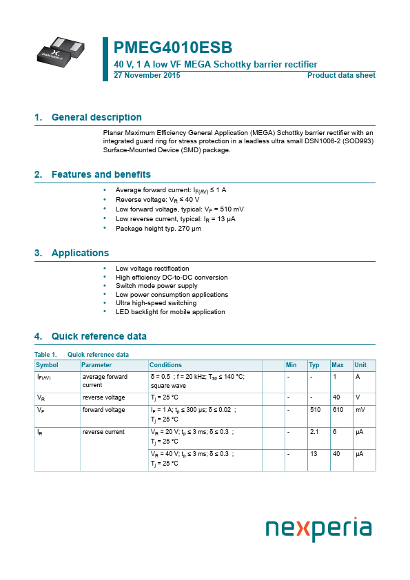 PMEG4010ESB