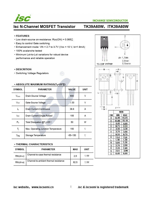 TK39A60W