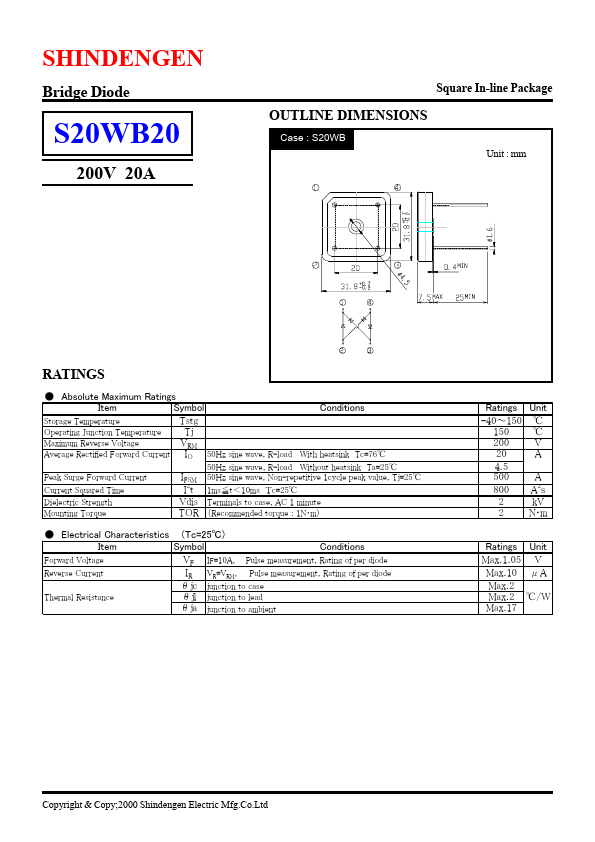 S20WB20